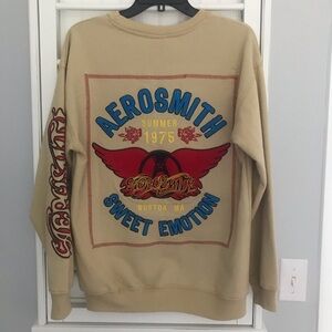 NWT Aerosmith Embroidered Sweatshirt by Freeze